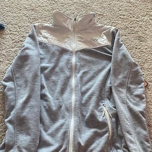 New Balance Light Gray and Silver Jacket